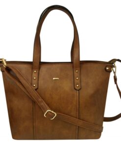Torebka damska Cavaldi typu shopper bag brązowa